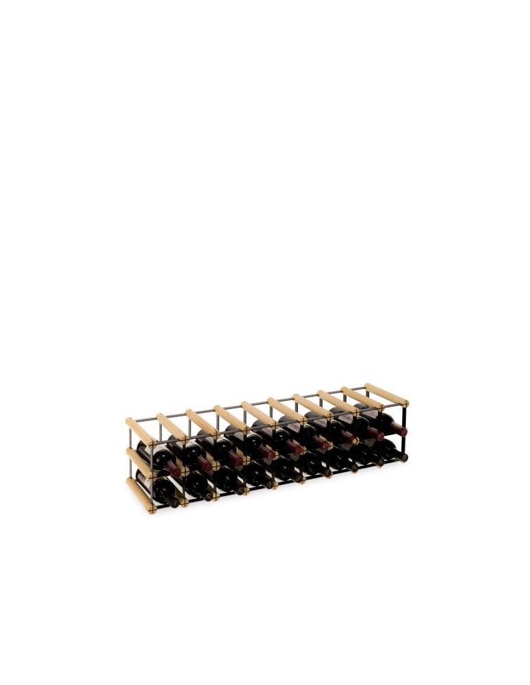 Regały - Stojak na 18 Butelek Szklanych/ PET — RW-8/ 9x2 — Naturalny - produkt b2b.wamar.biz 6