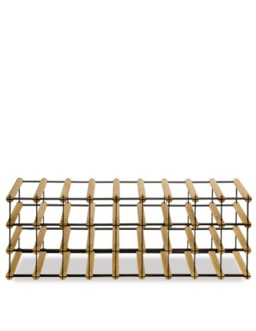 Regały - Stojak na 27 Butelek Szklanych/ PET — RW-8/ 9x3 — Naturalny - product 5