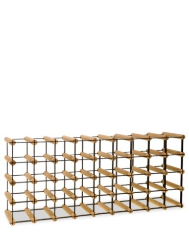 Stojak na 36 Butelek Szklanych/ PET — RW-8/ 9x4 — Naturalny - produkt 2