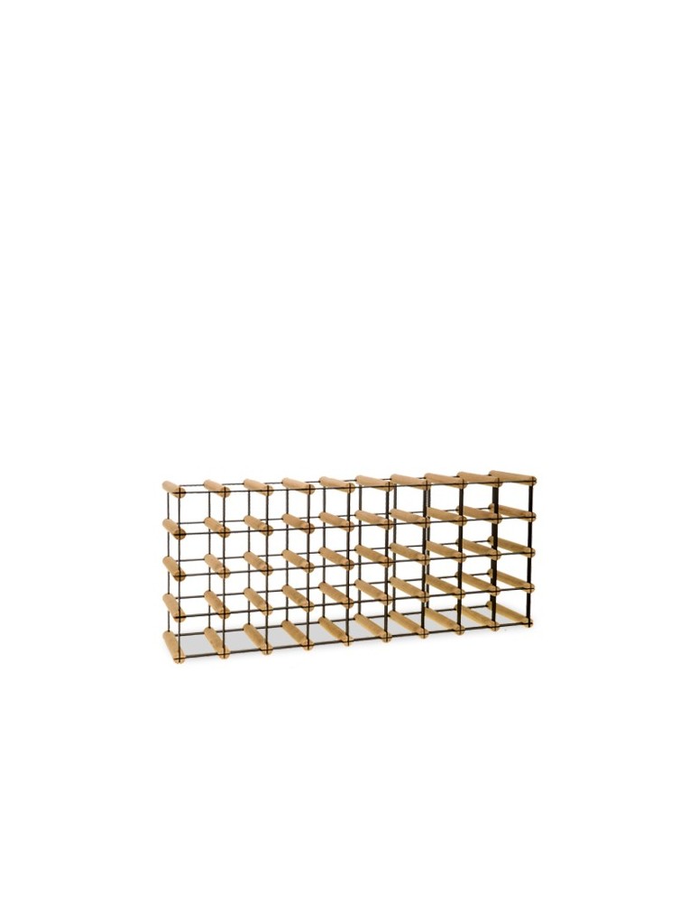 Regały - Stojak na 36 Butelek Szklanych/ PET — RW-8/ 9x4 — Naturalny - product b2b.wamar.biz 1