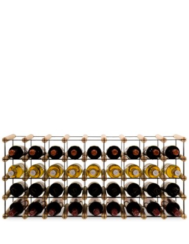 Regały - Stojak na 36 Butelek Szklanych/ PET — RW-8/ 9x4 — Naturalny - product 5