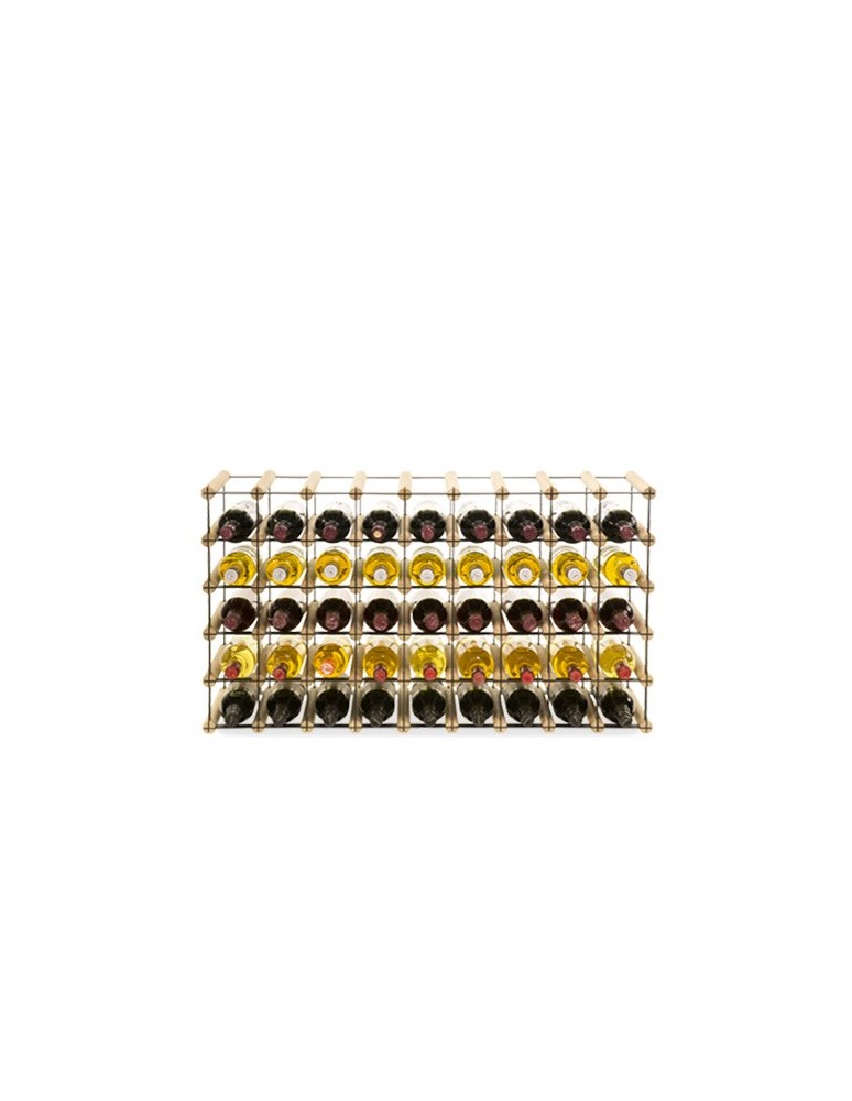 Regały - Stojak na 45 Butelek Szklanych/ PET — RW-8/ 9x5 — Naturalny - product b2b.wamar.biz 4