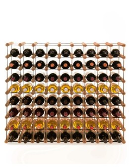 Stojak na 72 Butelki Szklane/ PET — RW-8/ 9x8 — Brązowy - product 2