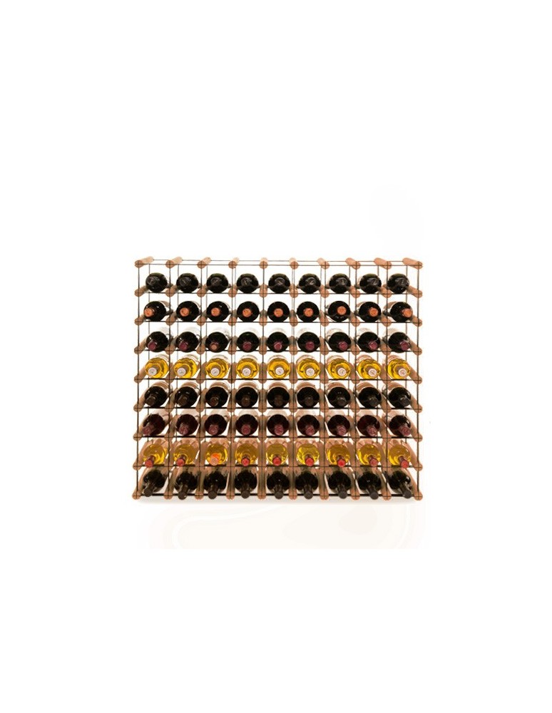 Regały - Stojak na 72 Butelki Szklane/ PET — RW-8/ 9x8 — Brązowy - product b2b.wamar.biz 5