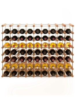 Stojak na 63 Butelki Szklane i PET — RW-8/ 9x7 — Brązowy - product 2