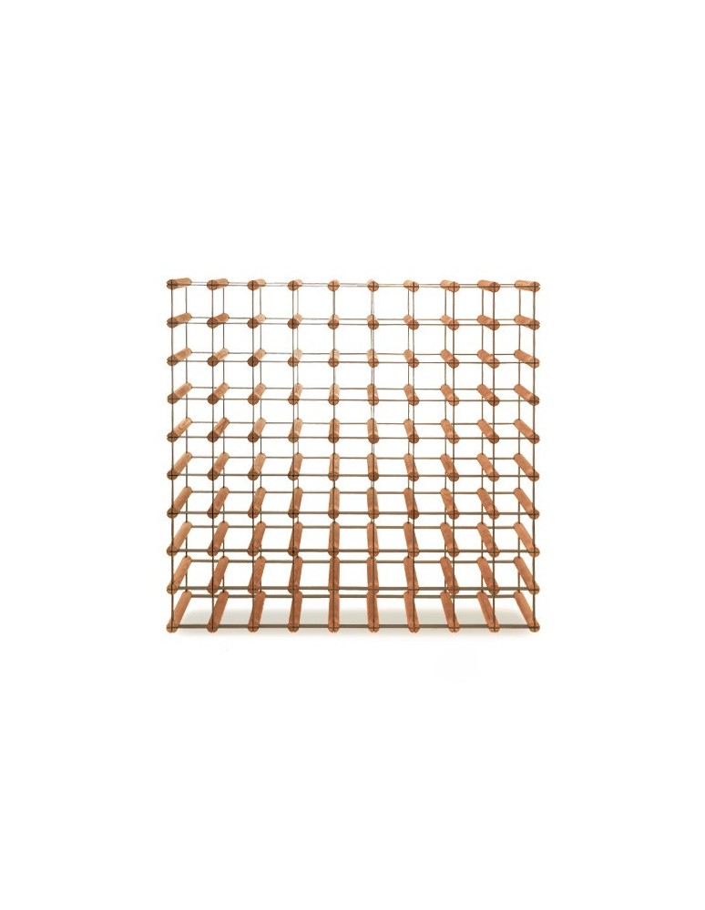 Regały - Stojak na 81 Butelek Szklanych i PET — RW-8/ 9x9 — Brązowy - product b2b.wamar.biz 6