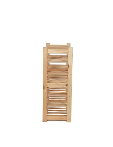 Regały - Regał drewniany na wino LSR 7 leżni na butelki Naturalny - produkt 3