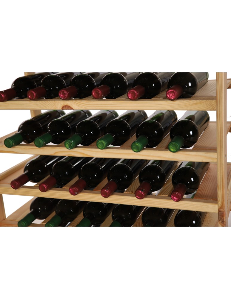 Regały - Regał drewniany na wino LSR 7 leżni na butelki Naturalny - produkt b2b.wamar.biz 7