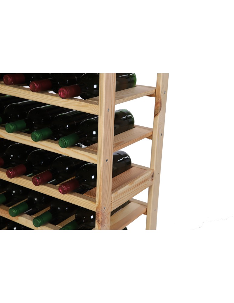 Regały - Regał drewniany na wino LSR 7 leżni na butelki Naturalny - produkt b2b.wamar.biz 8