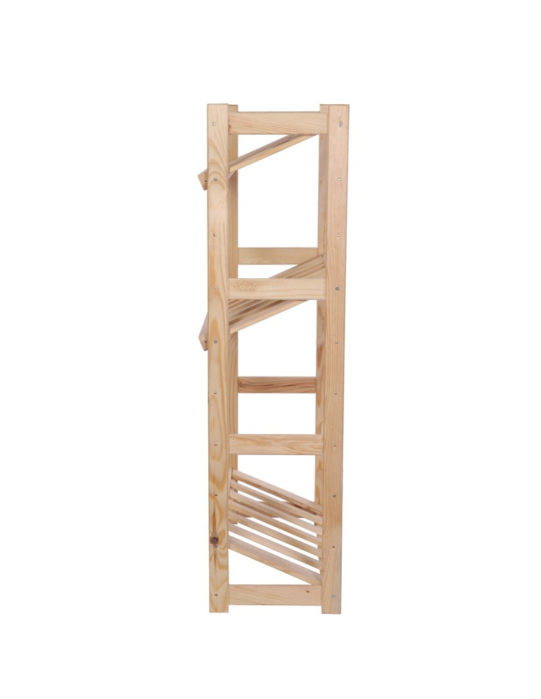 Regały - Regał drewniany na skrzynki LSR 3 półki na skrzynie Naturalny - produkt b2b.wamar.biz 12