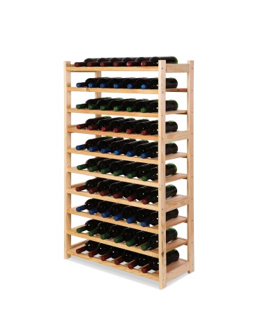 Regał Na Wino – Seria LSR – 10 Leżni/60 Butelek – Naturalny - product 2