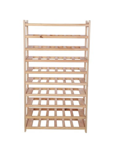 Regały - Regał Na Wino – Seria LSR – 10 Leżni/60 Butelek – Naturalny - product 4