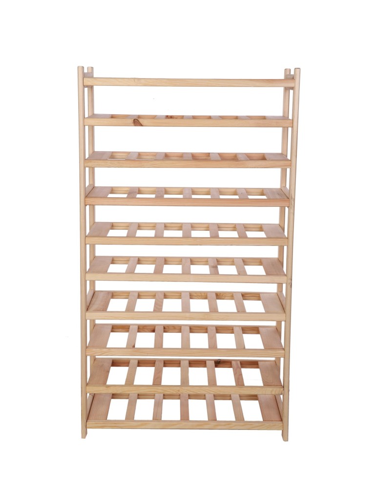 Regały - Regał Na Wino – Seria LSR – 10 Leżni/60 Butelek – Naturalny - product b2b.wamar.biz 4