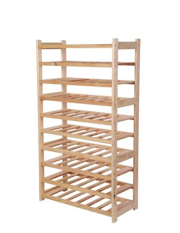 Regały - Regał Na Wino – Seria LSR – 10 Leżni/60 Butelek – Naturalny - product 7