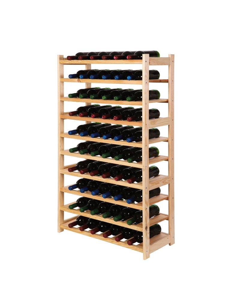 Regały - Regał Na Wino – Seria LSR – 10 Leżni/60 Butelek – Naturalny - product b2b.wamar.biz 8