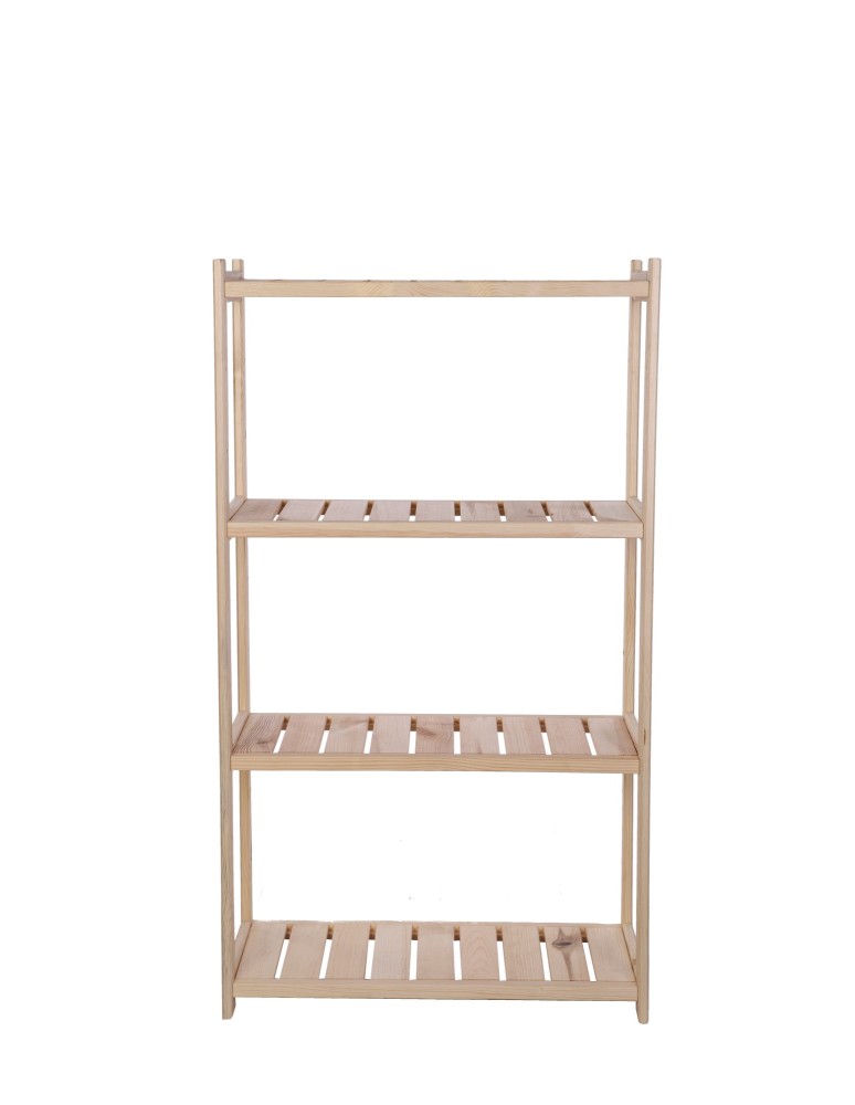 Regały - Regał drewniany do spiżarni LSR 4 półki proste Naturalny - produkt b2b.wamar.biz 3