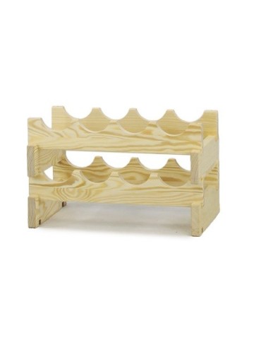 Regał na wino drewniany modułowy RW10 04x02 Naturalny - product 2