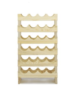 Regał na wino drewniany modułowy RW10 04x06 Naturalny - product 2