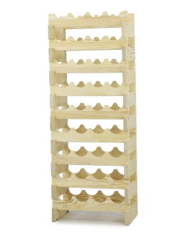 Regał na wino drewniany modułowy RW10 04x09 Naturalny - product 2