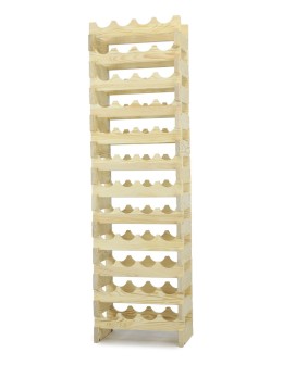 Regał na wino drewniany modułowy RW10 04x12 Naturalny - product 2