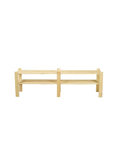 Regały - Regał na książki drewniany B04R 50x170x28 2 półki Naturalny - product 8