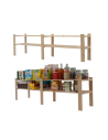 Regał na książki drewniany B05R 50x170x38 2 półki Naturalny