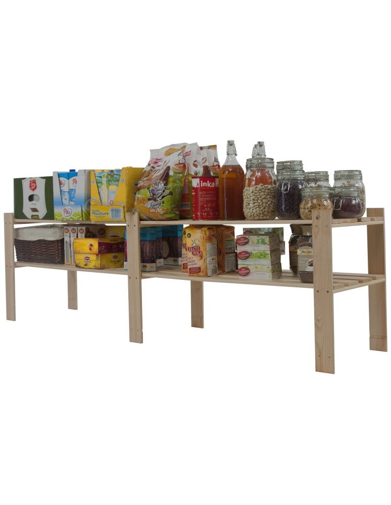 Regały - Regał na książki drewniany B05R 50x170x38 2 półki Naturalny - product b2b.wamar.biz 7