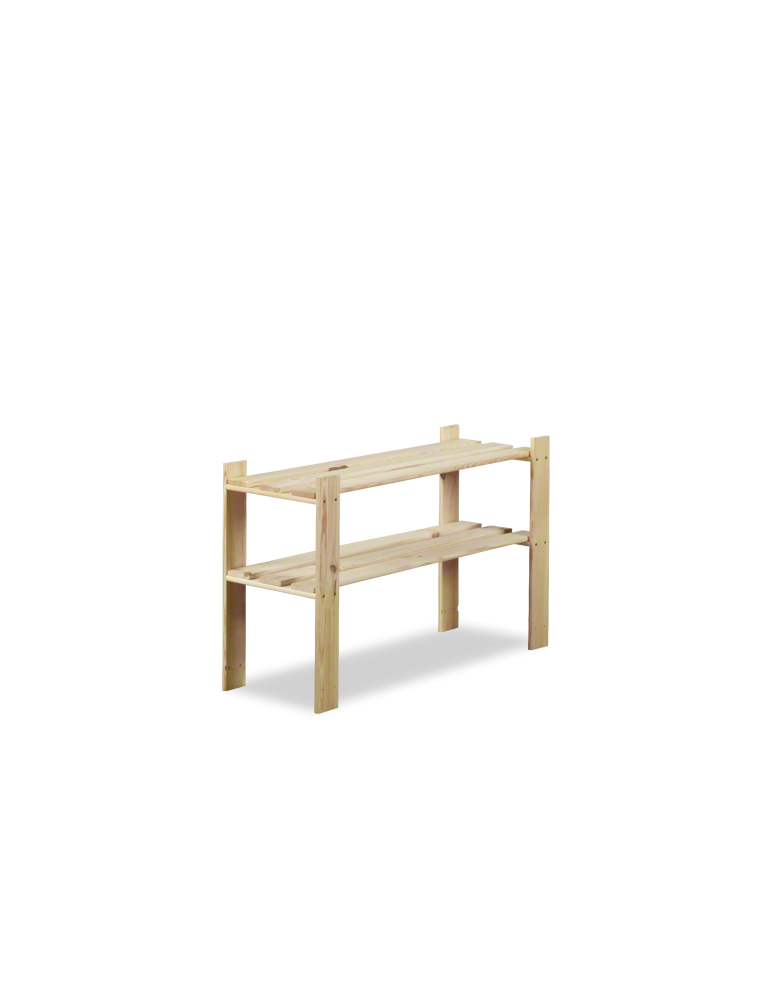 Regały - Regał na książki drewniany B06R 50x80x28 2 półki Naturalny - product b2b.wamar.biz 5