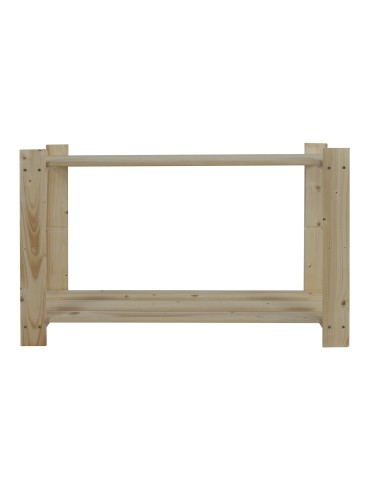 Regały - Regał na książki drewniany B06R 50x80x28 2 półki Naturalny - product 8