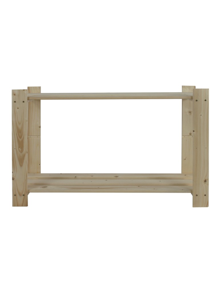 Regały - Regał na książki drewniany B06R 50x80x28 2 półki Naturalny - product b2b.wamar.biz 8