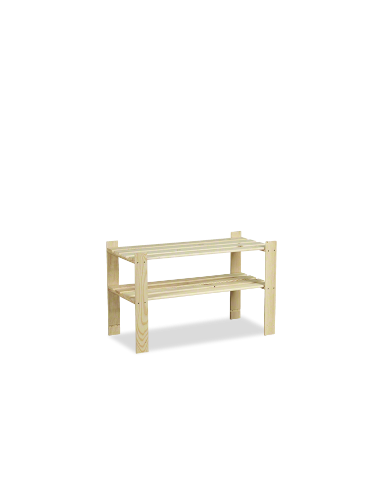 Regały - Regał na książki drewniany B07R 50x80x38 2 półki Naturalny - product b2b.wamar.biz 6