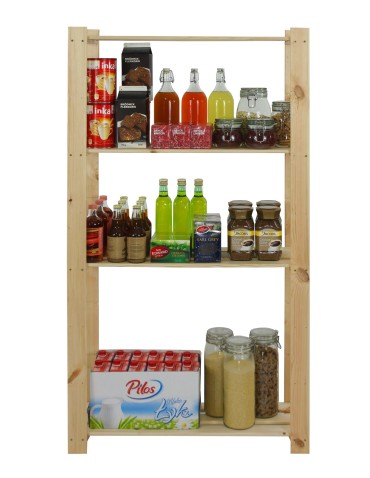 Regały - Regał na książki drewniany B17R 150x80x28 5 półek Naturalny - product 3