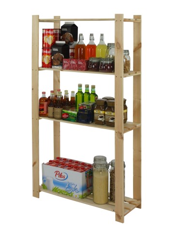 Regały - Regał na książki drewniany B17R 150x80x28 5 półek Naturalny - product 4