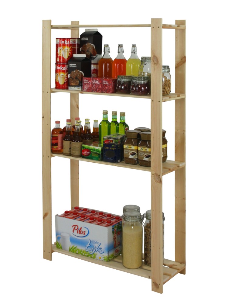 Regały - Regał na książki drewniany B17R 150x80x28 5 półek Naturalny - product b2b.wamar.biz 4