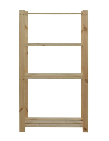 Regały - Regał na książki drewniany B17R 150x80x28 5 półek Naturalny - product 9