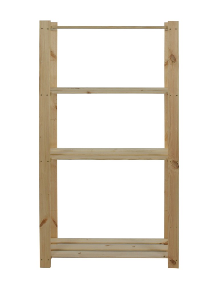 Regały - Regał na książki drewniany B17R 150x80x28 5 półek Naturalny - product b2b.wamar.biz 9