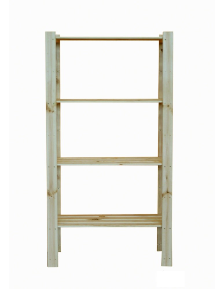 Regały - Regał na książki drewniany B23R 150x80x38 4 półki Naturalny - product b2b.wamar.biz 3