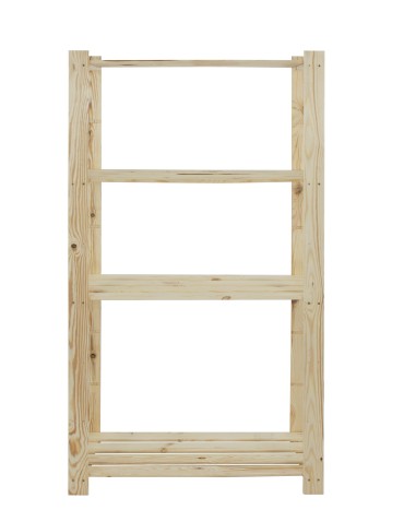 Regały - Regał na książki drewniany B23R 150x80x38 4 półki Naturalny - product 5