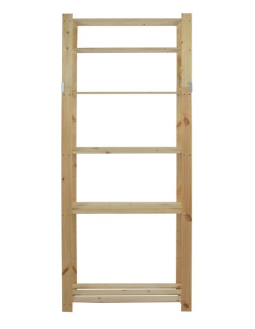 Regały - Regał na książki drewniany B27R 200x80x28 6 półek Naturalny - product 3