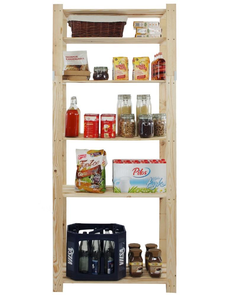 Regały - Regał na książki drewniany B29R 200x80x38 6 półek Naturalny - product b2b.wamar.biz 6