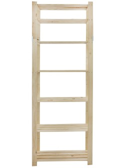 Regał na książki drewniany B30R 220x80x38 7 półek Naturalny - product 2