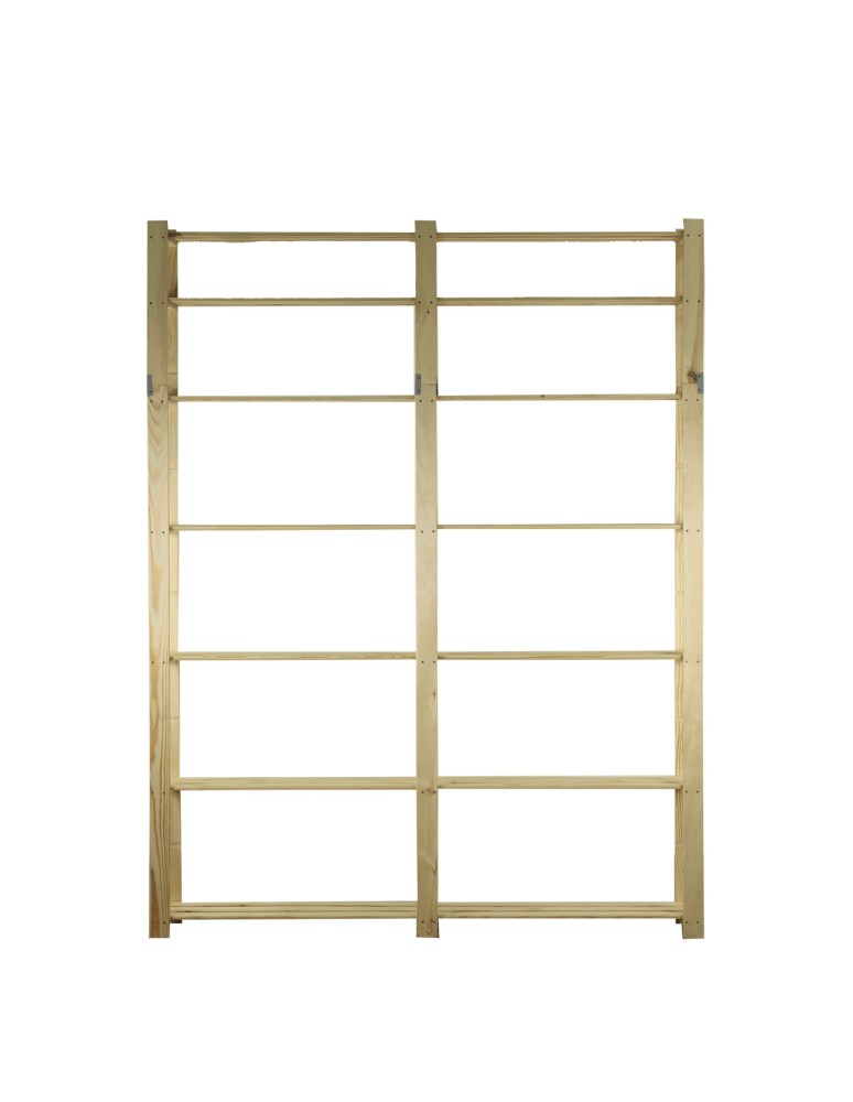 Regały - Regał na książki drewniany B31R 220x170x28 7 półek Naturalny - product b2b.wamar.biz 2