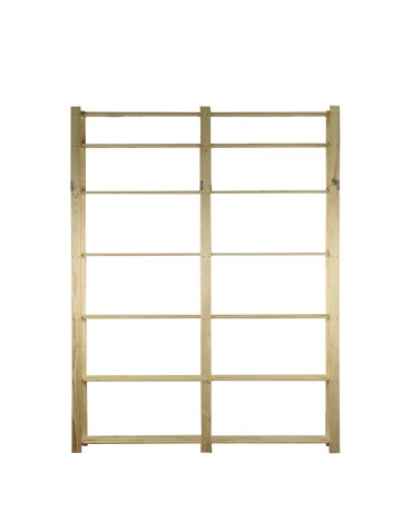 Regał na książki drewniany B32R 220x170x38 7 półek Naturalny - produkt 2