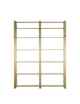 Regał na książki drewniany B32R 220x170x38 7 półek Naturalny - product 2