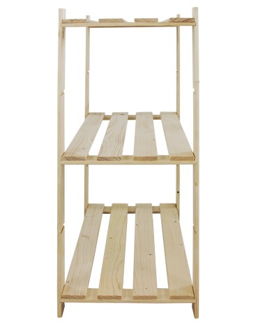 Regały - Regał na książki drewniany B21R 90x80x38 3 półki Naturalny - product 5