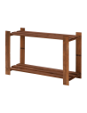 Regał na książki drewniany B06R 50x80x28 2 półki Brązowy