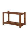 Regał na książki drewniany B07R 50x80x38 2 półki Brązowy