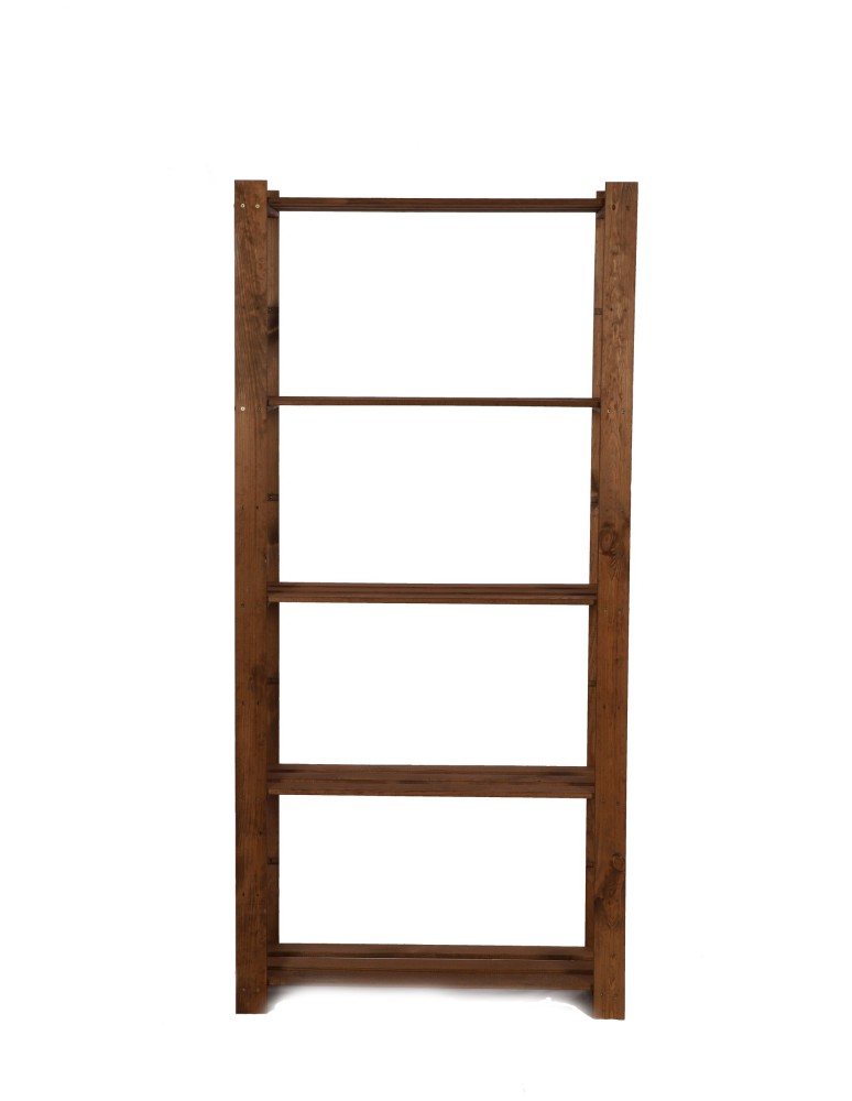Regały - Regał na książki drewniany B18R 170x80x28 5 półek Brązowy - product b2b.wamar.biz 4