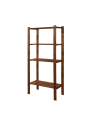 Regał na książki drewniany B23R 150x80x38 4 półki Brązowy