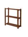 Regał na książki drewniany B26R 90x80x28 3 półki Brązowy